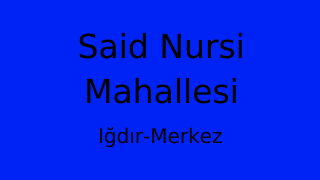 Said Nursi Mahallesi Thumbnail