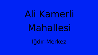 Ali Kamerli Mahallesi Thumbnail