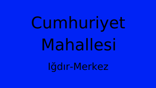 Cumhuriyet Mahallesi Thumbnail