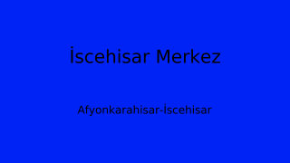 İscehisar Belediyesi, Afyonkarahisar Thumbnail