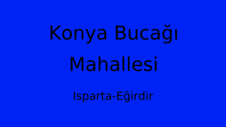 Konya Bucağı Mahallesi Thumbnail