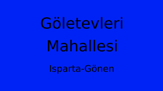 Göletevleri Mahallesi Thumbnail