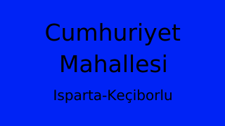 Cumhuriyet Mahallesi Thumbnail