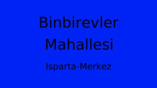 Binbirevler Mahallesi Thumbnail