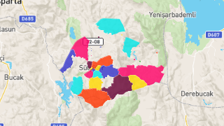 Isparta Sütçüler'in Mahalleleri, Nüfus Bilgileri, Haritalar ve İstatistikler Thumbnail