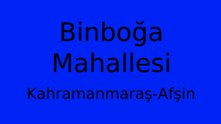 Binboğa Mahallesi Thumbnail