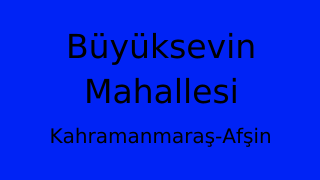 Büyüksevin Mahallesi Thumbnail