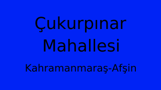 Çukurpınar Mahallesi Thumbnail