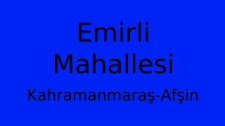 Emirli Mahallesi Thumbnail
