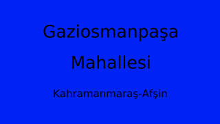 Gaziosmanpaşa Mahallesi Thumbnail