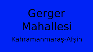Gerger Mahallesi Thumbnail