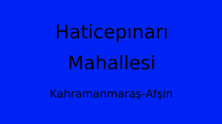 Haticepınarı Mahallesi Thumbnail