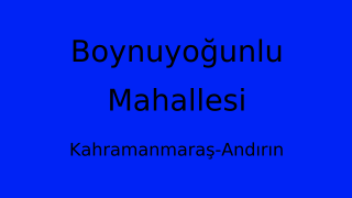 Boynuyoğunlu Mahallesi Thumbnail