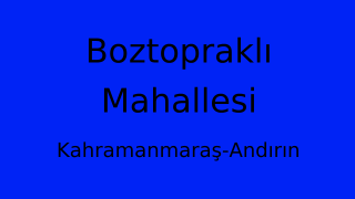 Boztopraklı Mahallesi Thumbnail