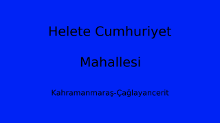 Helete Cumhuriyet Mahallesi Thumbnail