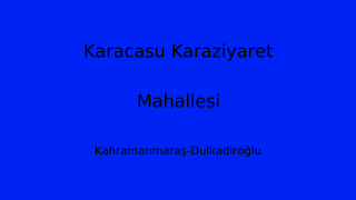 Karacasu Karaziyaret Mahallesi Thumbnail