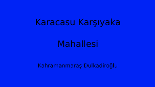 Karacasu Karşıyaka Mahallesi Thumbnail