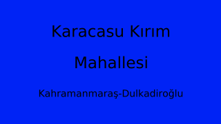 Karacasu Kırım Mahallesi Thumbnail