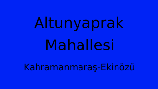 Altunyaprak Mahallesi Thumbnail