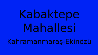 Kabaktepe Mahallesi Thumbnail