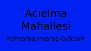 Acıelma Mahallesi Thumbnail