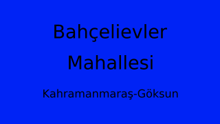 Bahçelievler Mahallesi Thumbnail