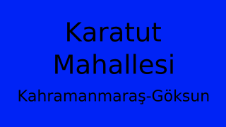 Karatut Mahallesi Thumbnail