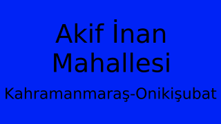 Akif İnan Mahallesi Thumbnail