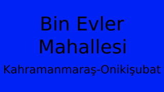 Bin Evler Mahallesi Thumbnail