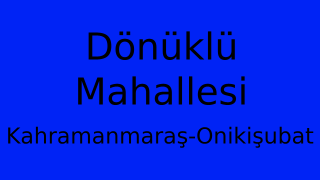 Dönüklü Mahallesi Thumbnail