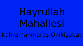 Hayrullah Mahallesi Thumbnail