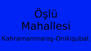 Öşlü Mahallesi Thumbnail