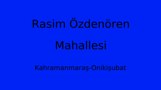Rasim Özdenören Mahallesi Thumbnail