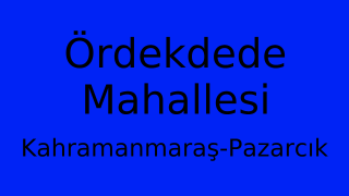 Ördekdede Mahallesi Thumbnail