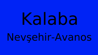Kalaba, Avanos, Nevşehir Thumbnail
