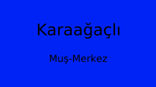 Karaağaçlı, Merkez, Muş Thumbnail