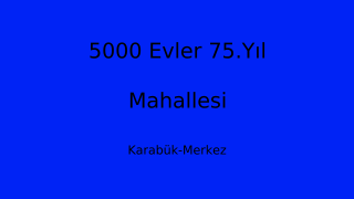 5000 Evler 75.Yıl Mahallesi Thumbnail