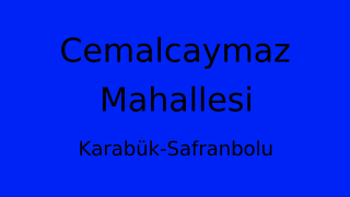 Cemalcaymaz Mahallesi Thumbnail