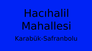 Hacıhalil Mahallesi Thumbnail
