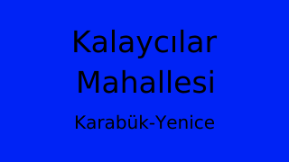 Kalaycılar Mahallesi Thumbnail
