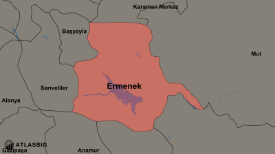 Ermenek ve Komşu İlçeler Haritası Thumbnail