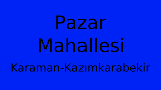 Pazar Mahallesi Thumbnail