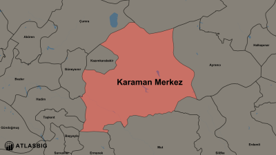 Karaman Merkez ve Komşu İlçeler Haritası Thumbnail