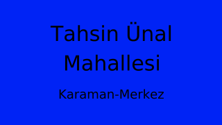 Tahsin Ünal Mahallesi Thumbnail