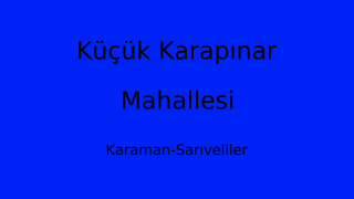 Küçük Karapınar Mahallesi Thumbnail