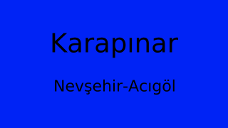 Karapınar, Acıgöl, Nevşehir Thumbnail