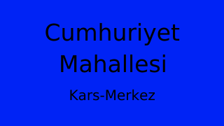 Cumhuriyet Mahallesi Thumbnail