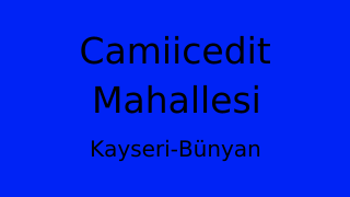 Camiicedit Mahallesi Thumbnail