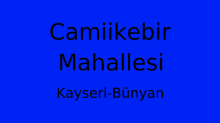 Camiikebir Mahallesi Thumbnail