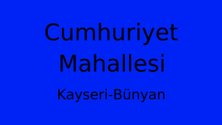 Cumhuriyet Mahallesi Thumbnail